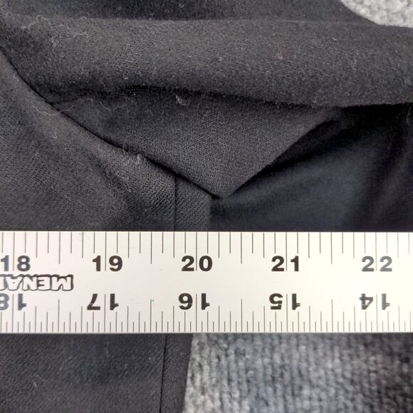 Pendleton Women's Blazer Jacket Black 12 Wool Notched Lapel Lined Vintage USA - Picture 12 of 12